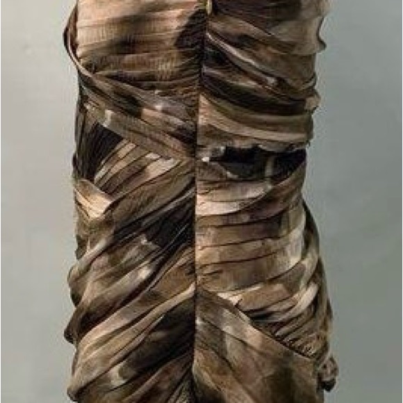Intermix Strapless Ruched Silk Mini Dress - Picture 10 of 10